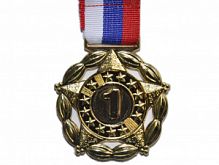 Медаль двусторонняя с лентой (триколор), 5 см. 1904-1,2,3
