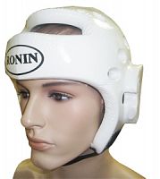 Шлем для тхеквандо Ronin белый  класс Мастер  F081B _M